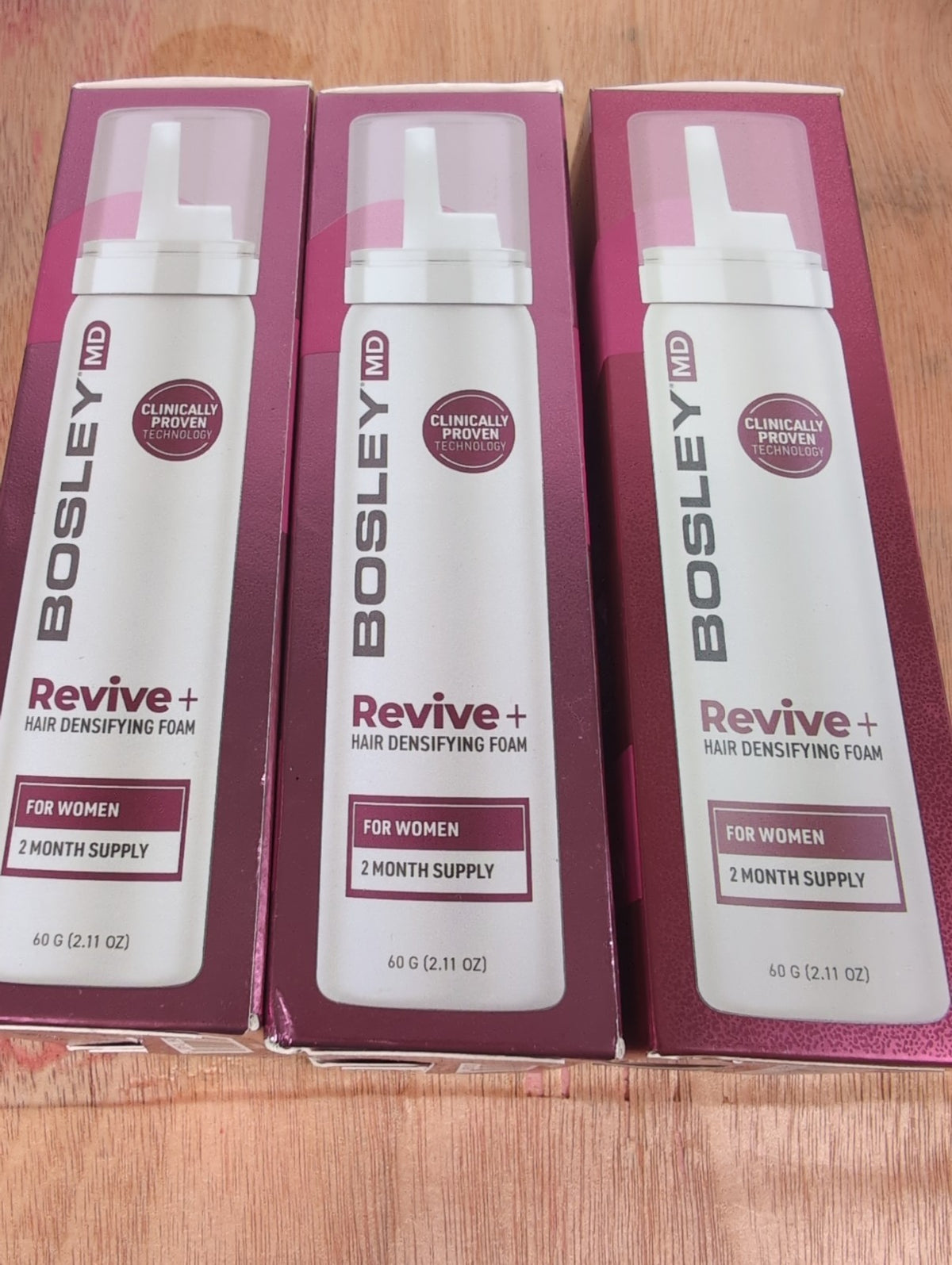 Bosley MD Revive + Densifying Foam for Women - 6 Month Supply