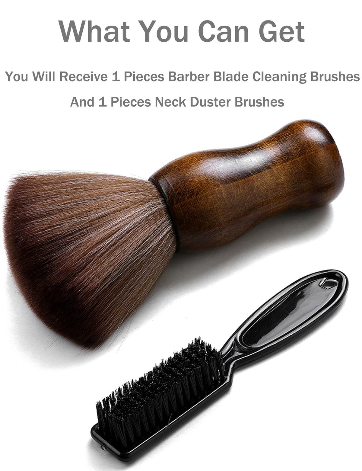 Barber Neck Duster Brush - Professional Hair & Neck Cleaning Tool - Black