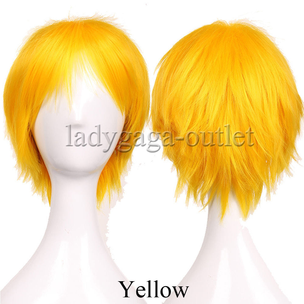 Unisex Short Pixie Wig for Cosplay and Costume Parties - Synthetic Hair
