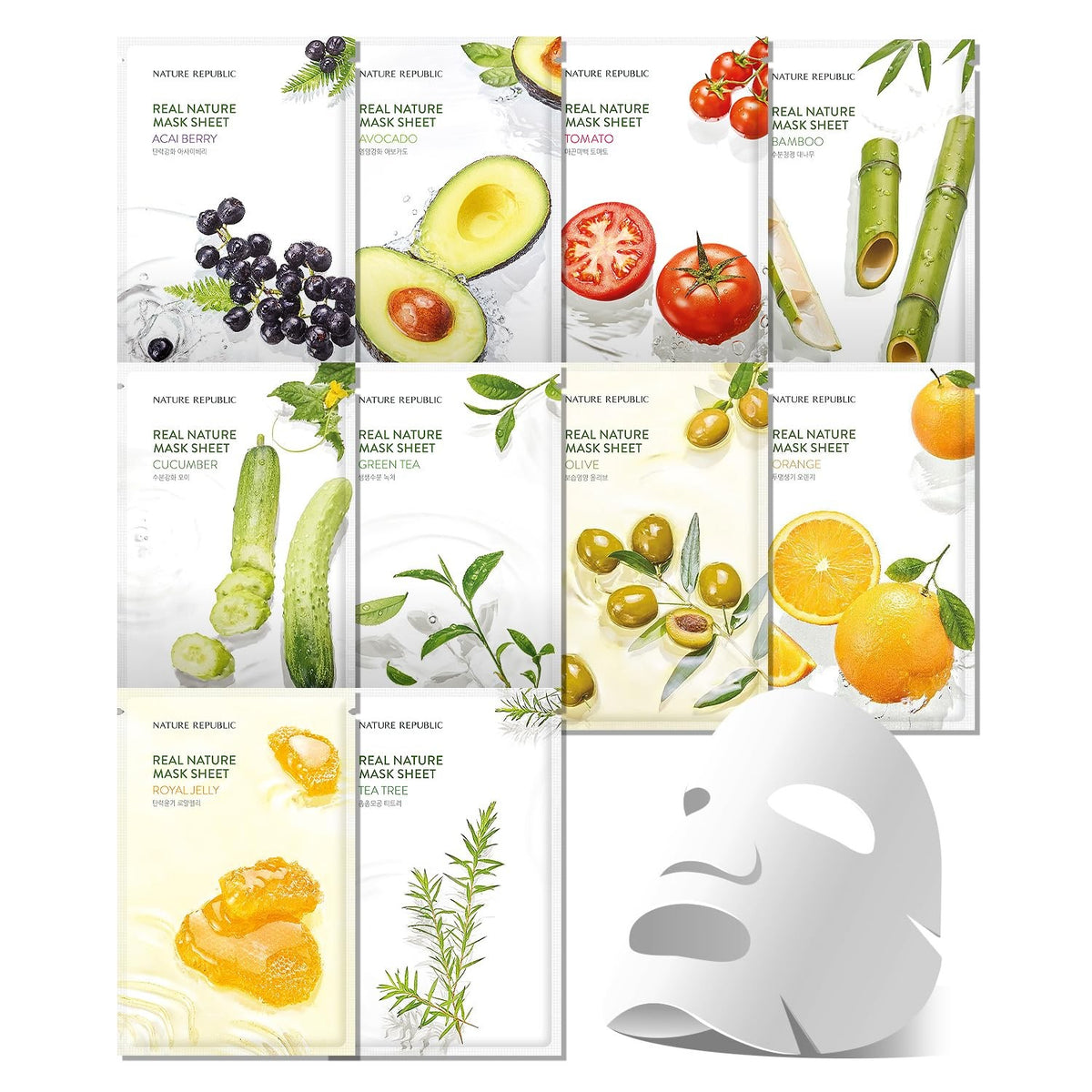 Sheet Mask Set 14 Count - Hydrating Facial Masks