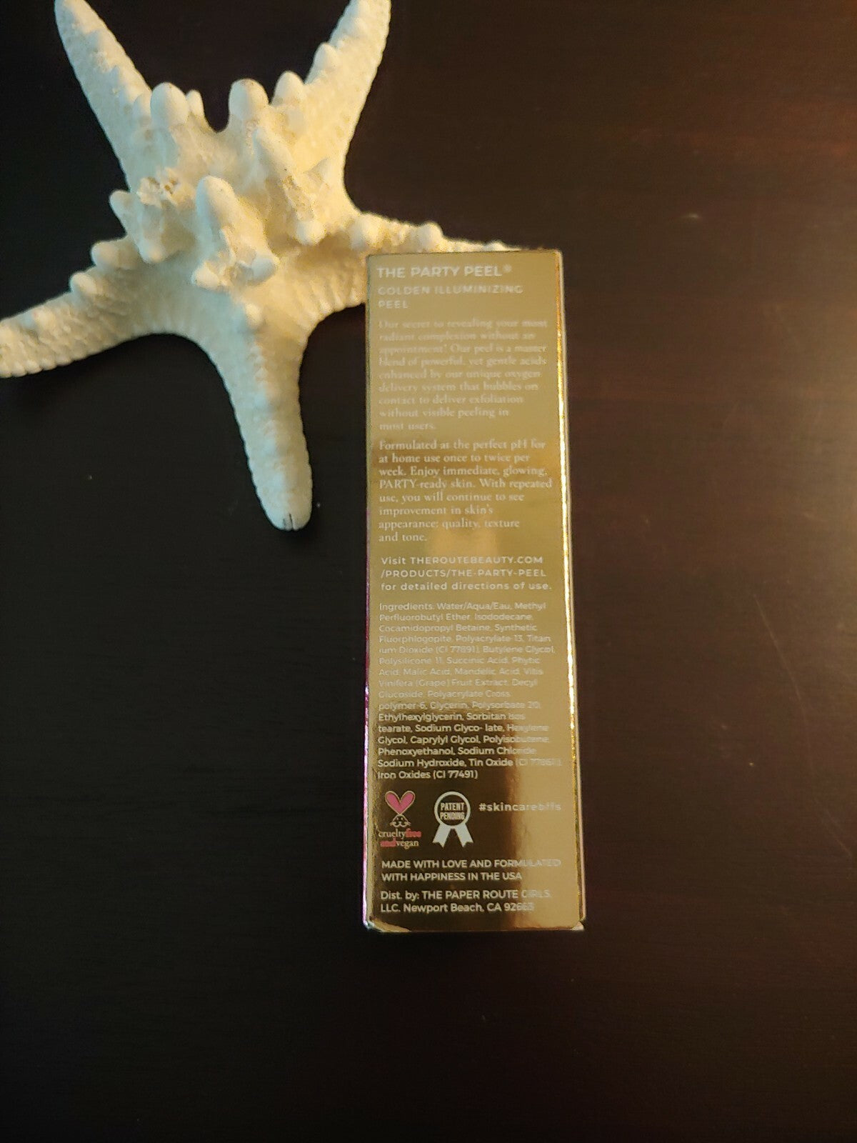 Golden Illuminizing Peel - Brightening Face Mask for Radiant Skin 1 oz