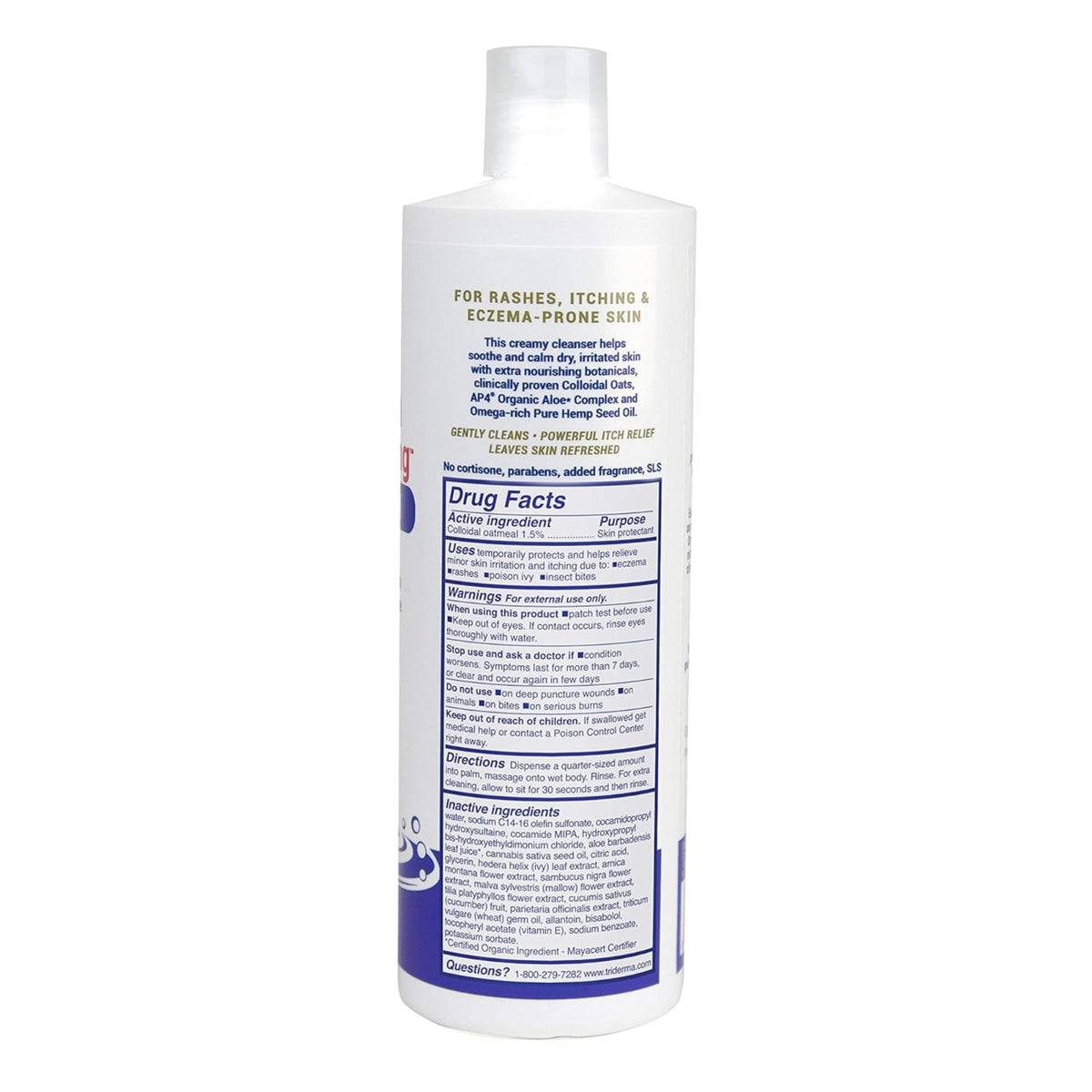 Medicated Fast Healing Eczema Body Wash for Dry, Itchy Skin – TriDerma AP4 Aloe Vera