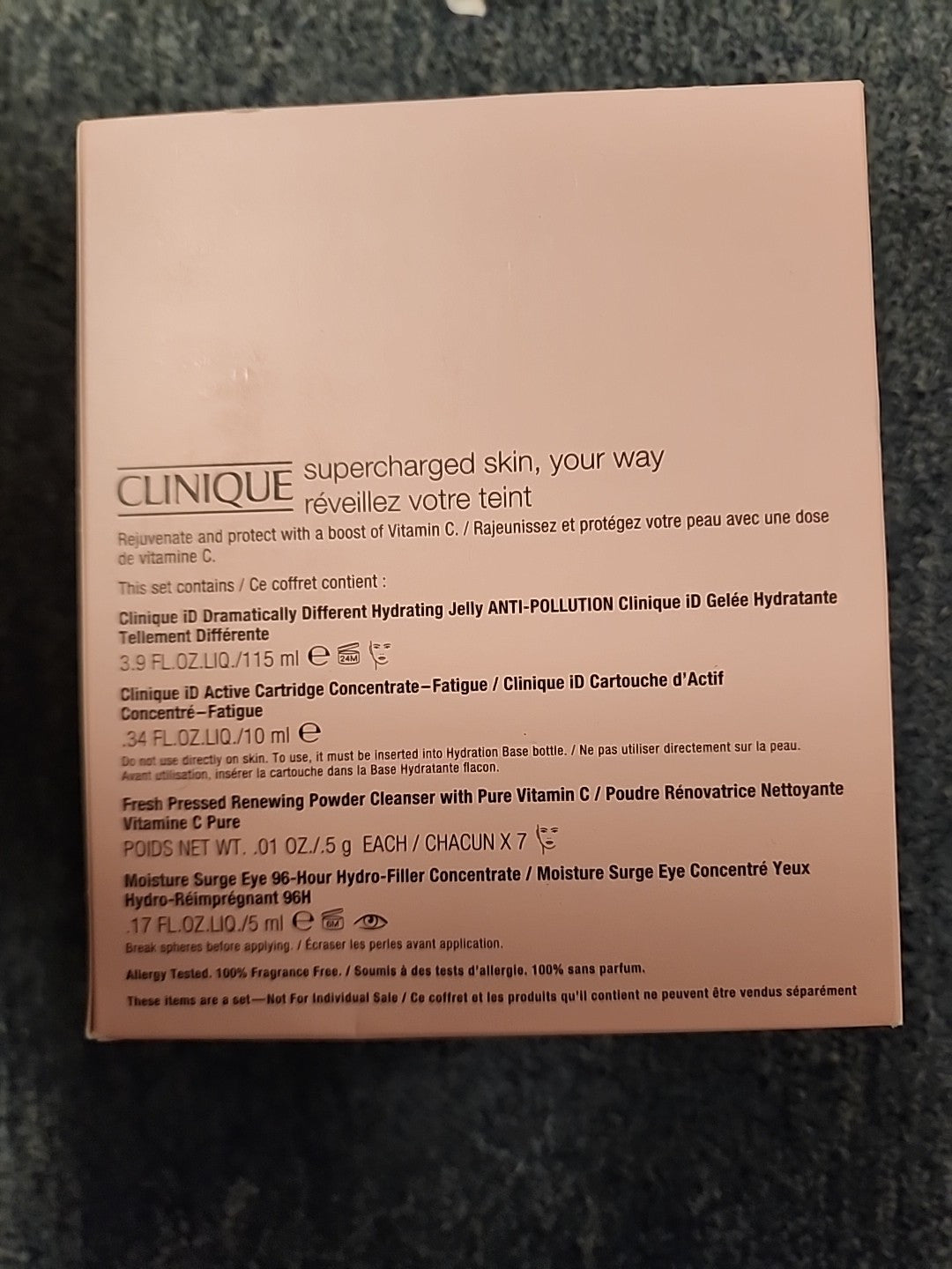 Clinique Skin Care Set - Supercharged Skin 9-Piece Collection New