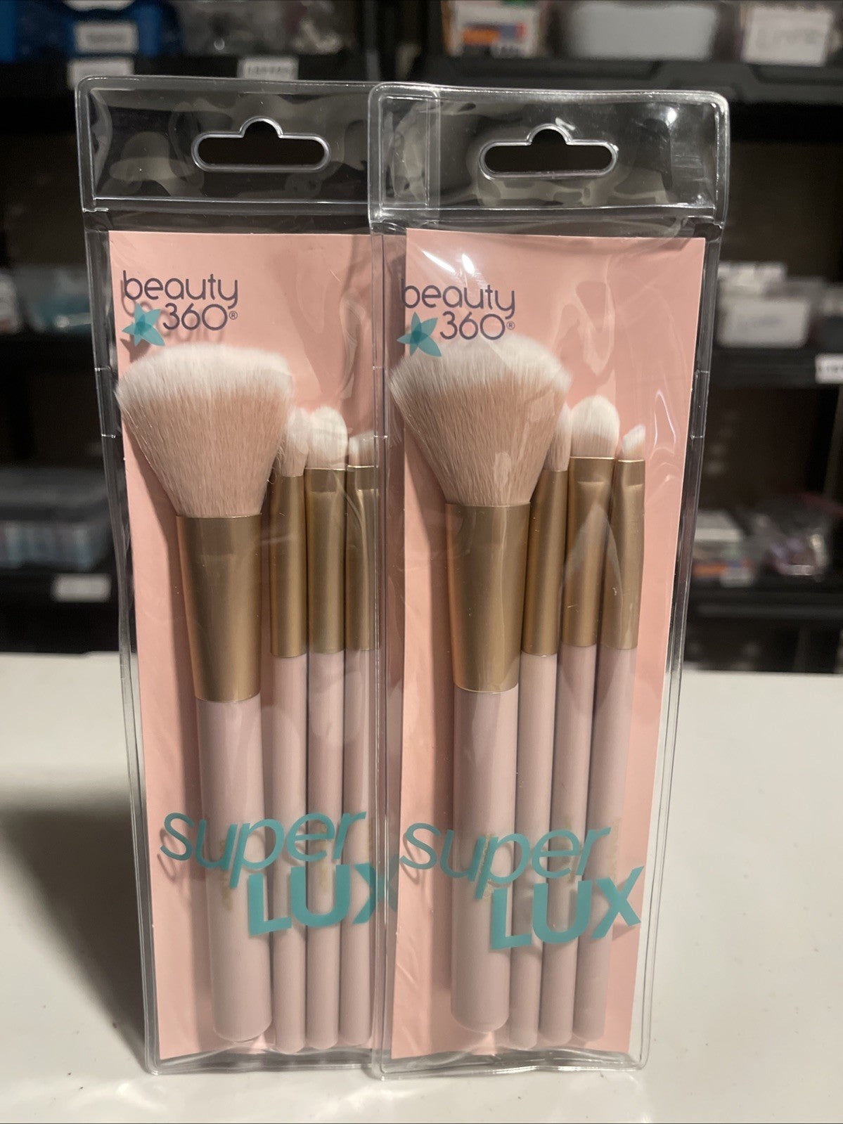 Set of 6 Beauty 360 Makeup Brush Sets - 4 Piece Cosmetic Tools