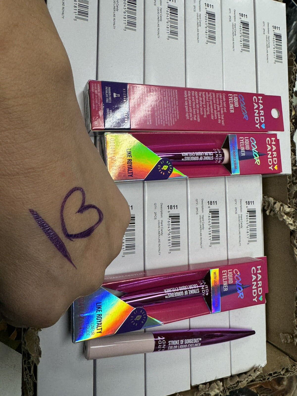 6 Color Liquid Eyeliner Set - Metallic Shimmer, Long-Lasting, Precise Application