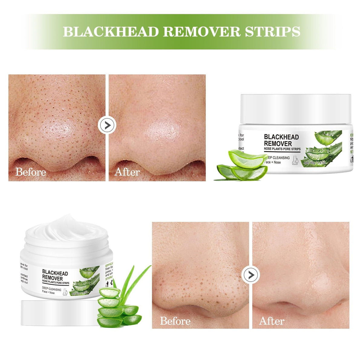 Blackhead Nose Pore Strips - Deep Cleansing Peel-Off Mask for Blackheads