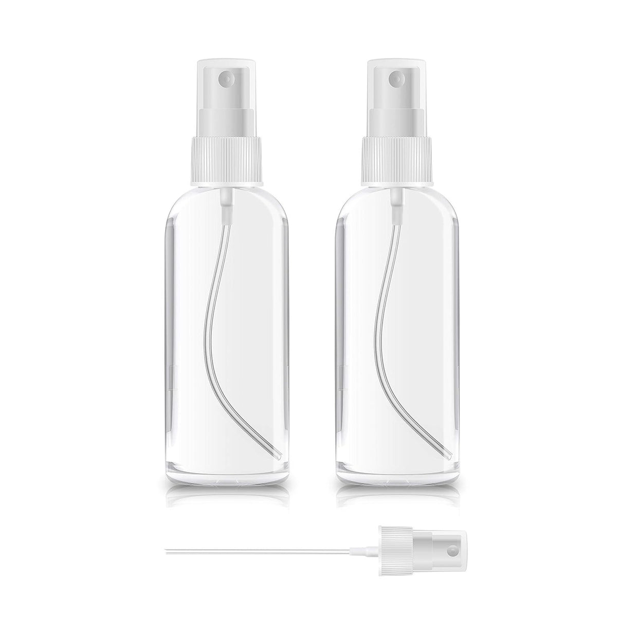Travel Spray Bottles 30ml & 60ml Plastic Perfume Atomizers - Clear Set