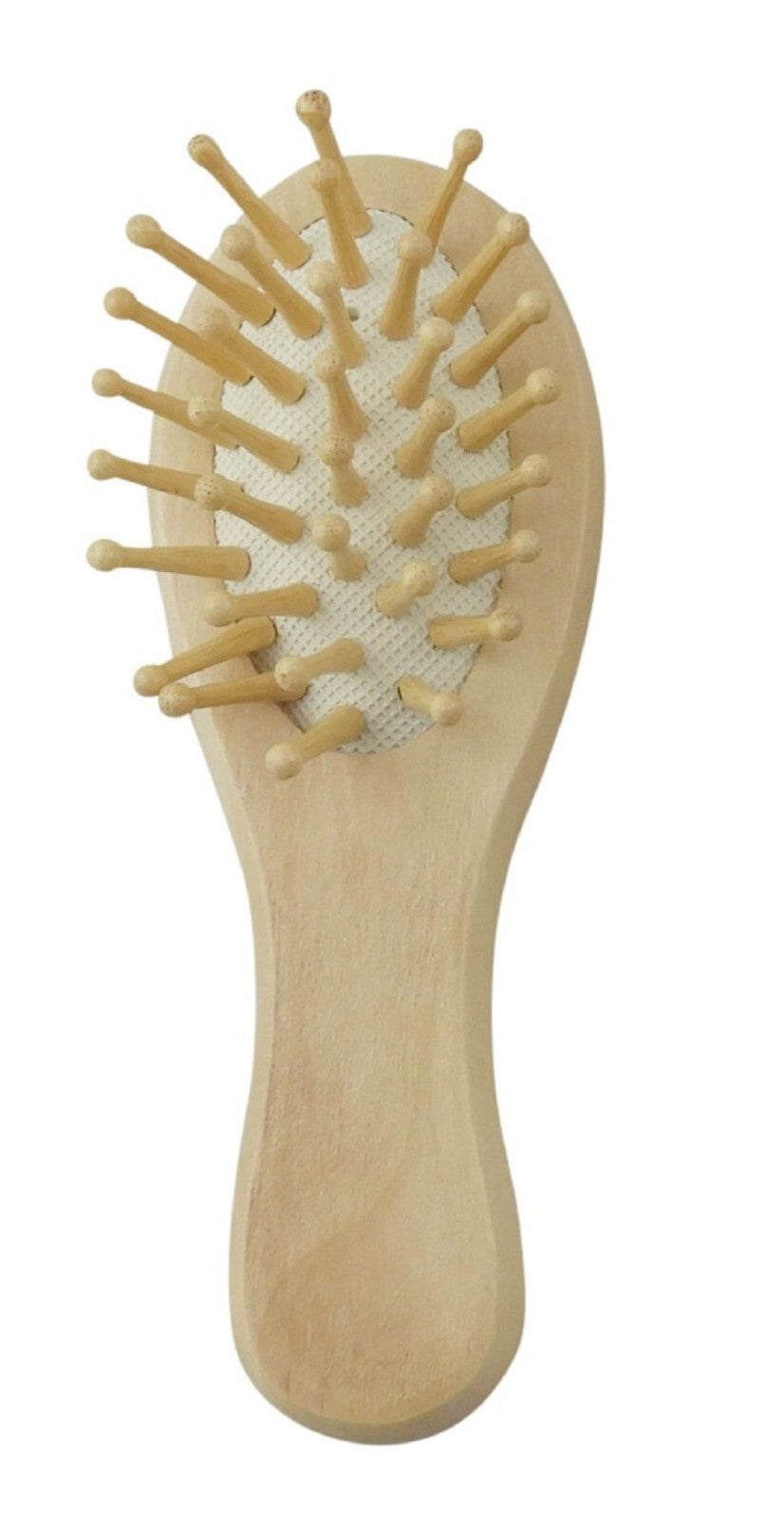 Mini Bamboo Hair Brushes 2-Pack Travel Detangling & Scalp Massage Tools