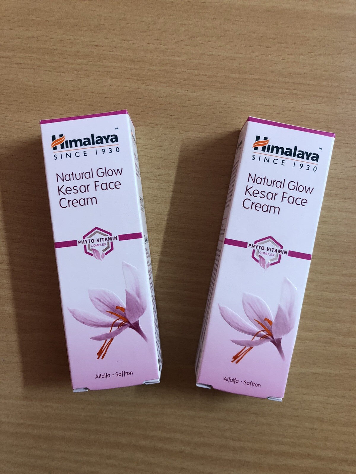 Himalaya Natural Glow Kesar Face Cream with Saffron & Alfalfa - 25g, Pack of 2