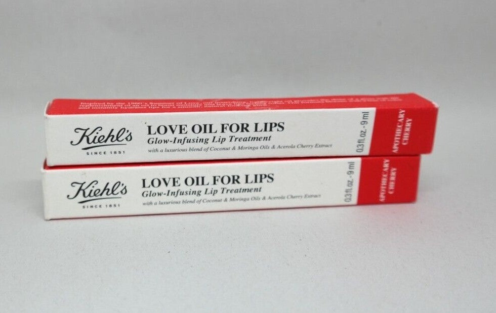 Lip Oil Set - Hydrating Lip Treatment with Cherry Extract, 0.3 fl oz, Lot of 2