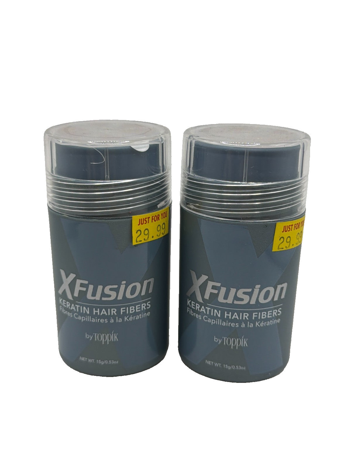 (2) XFusion by Toppik Keratin Hair Fibers 15g Concealer Auburn