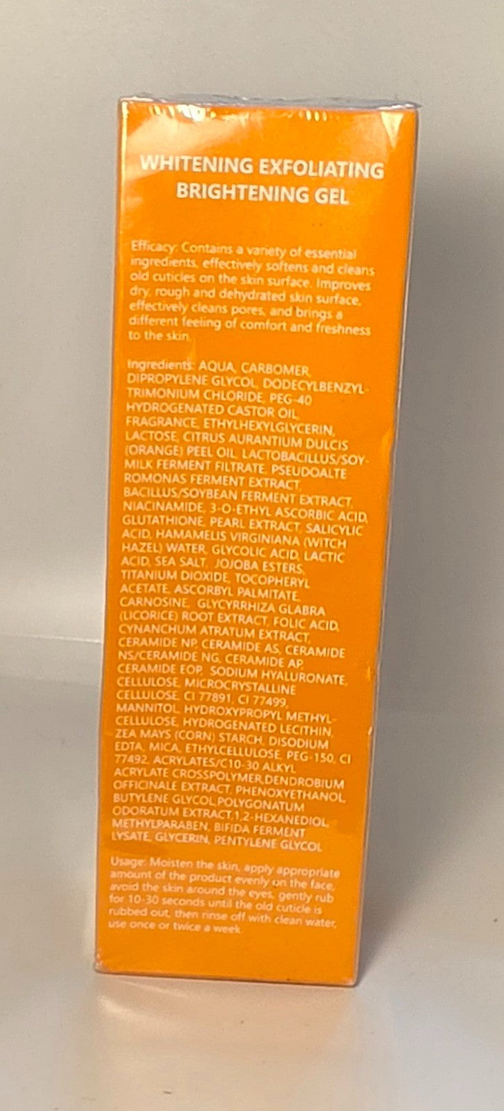 100g Orange Enzymes Facial Skin Exfoliating Brightening Scrub Gel