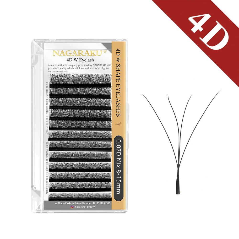 Automatic W Shape 3D-6D Premade Eyelash Extensions for Natural Full Volume