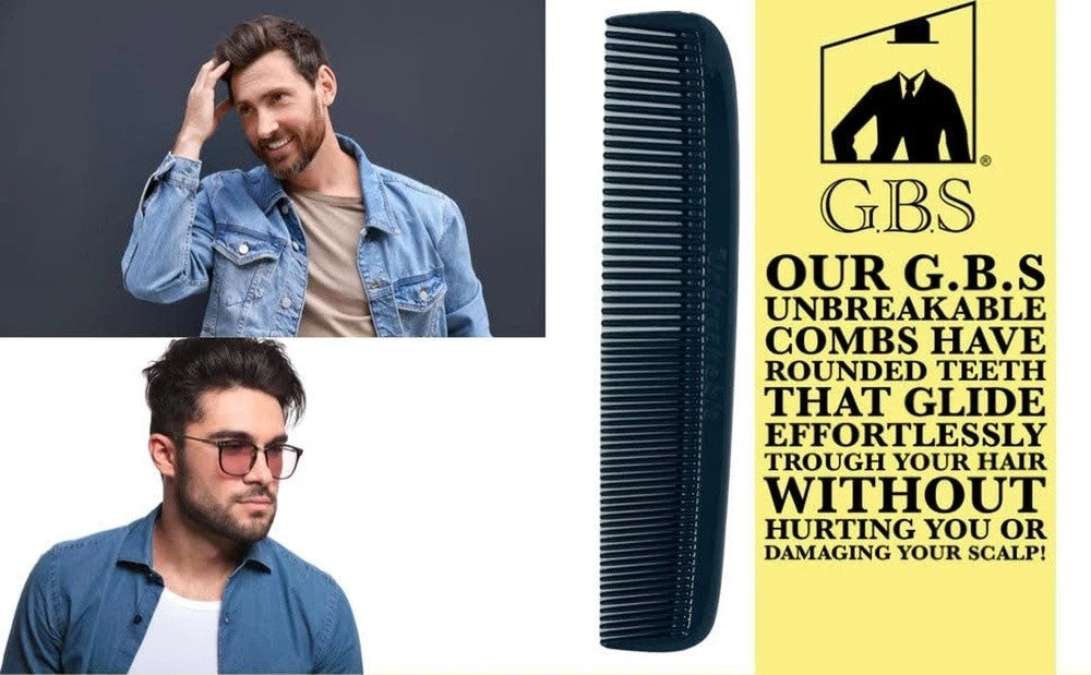 Unbreakable Pocket Combs for Men - Travel Beard & Mustache Grooming Set