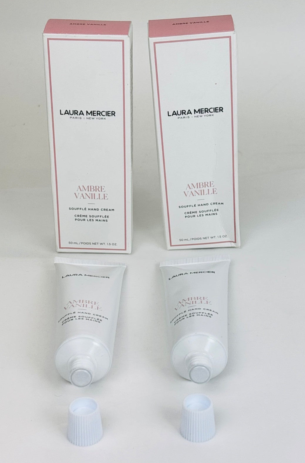 Ambre Vanille Soufflé Hand Cream 50ml – 2 Pack