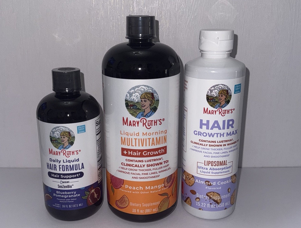 Hair Growth Essentials Bundle - Liquid Multivitamin & Formula Set