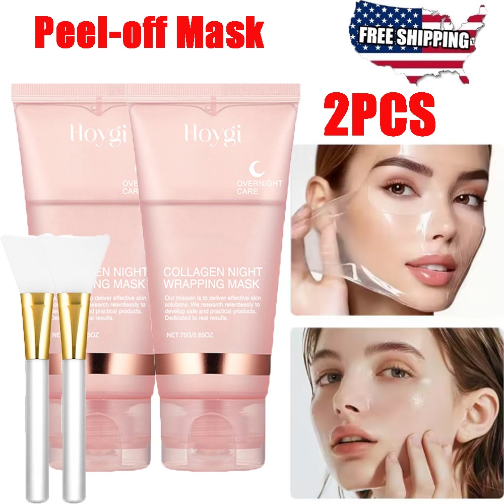 Collagen Overnight Peel-Off Facial Mask – 2 Pack