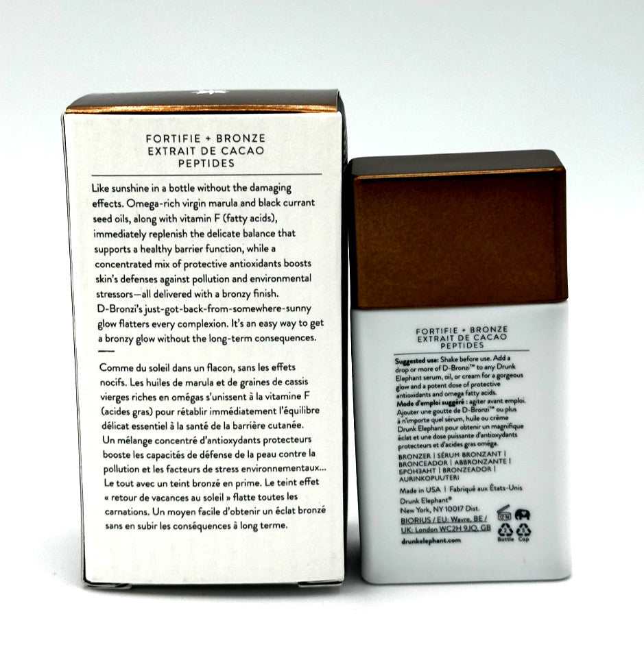 Drunk Elephant D Bronzi Sunshine Drops - Anti-Pollution Face Illuminator 30ml