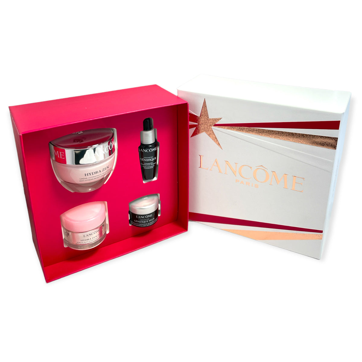 Lancome Paris 4-Piece Skincare Set Hydra Zen & Genifique New in Box