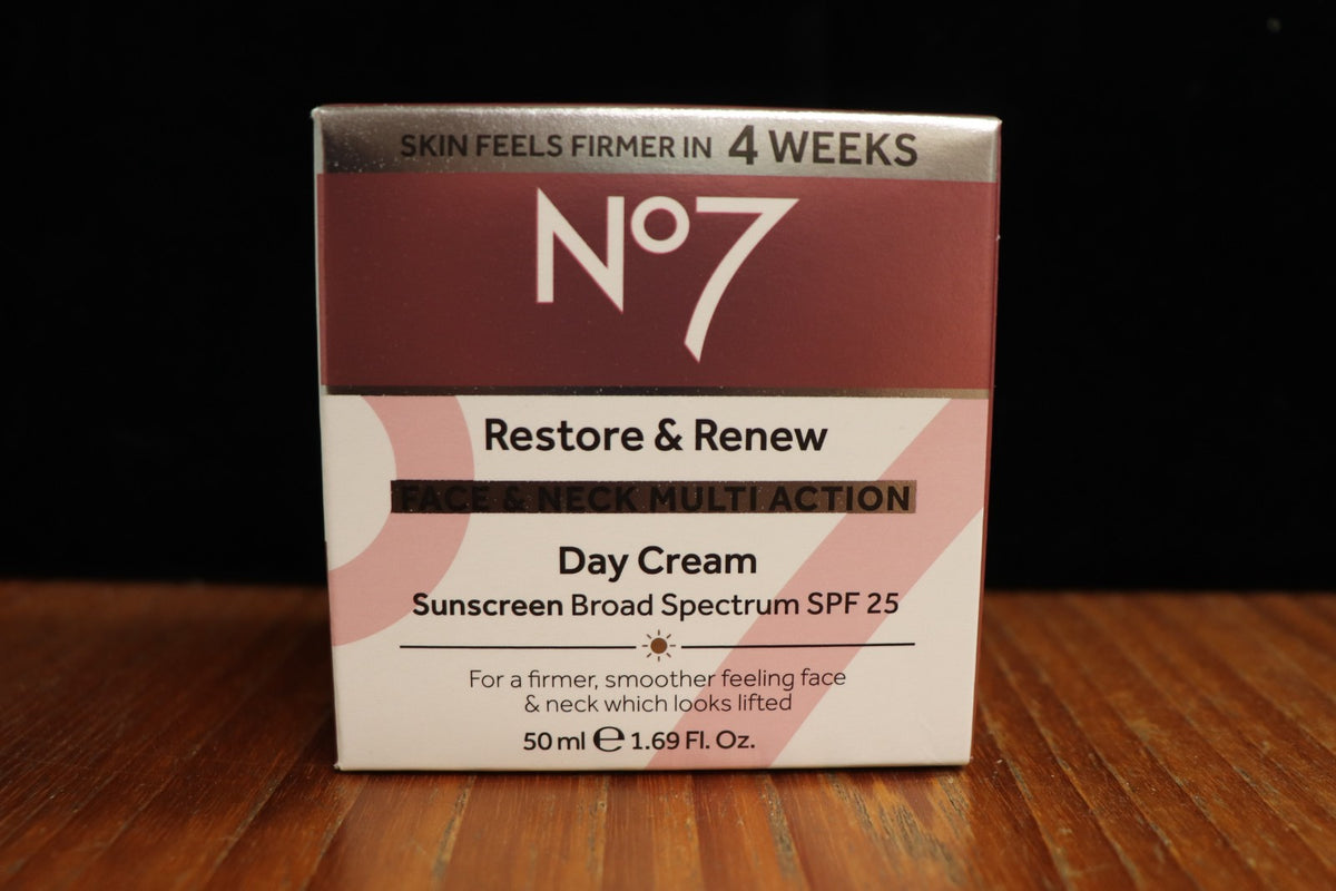 Restore & Renew Day Cream SPF 25 - No7 50ml Skin Firming Moisturizer