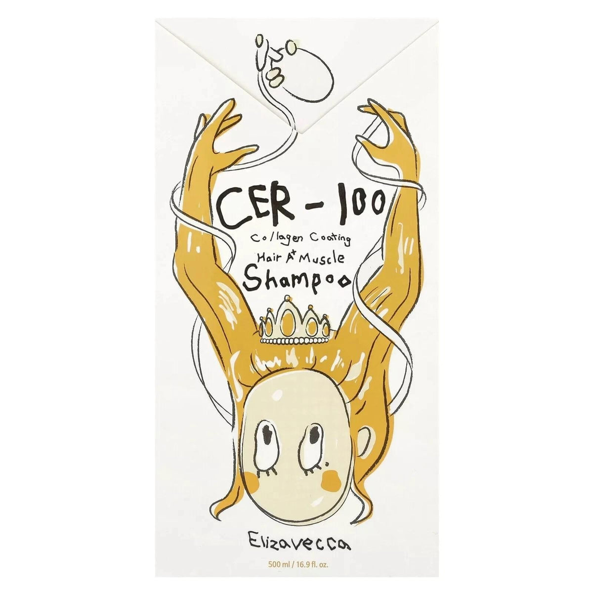 Collagen Hair Growth Shampoo 2-Pack - Elizavecca CER-100 Coating Hair Muscle