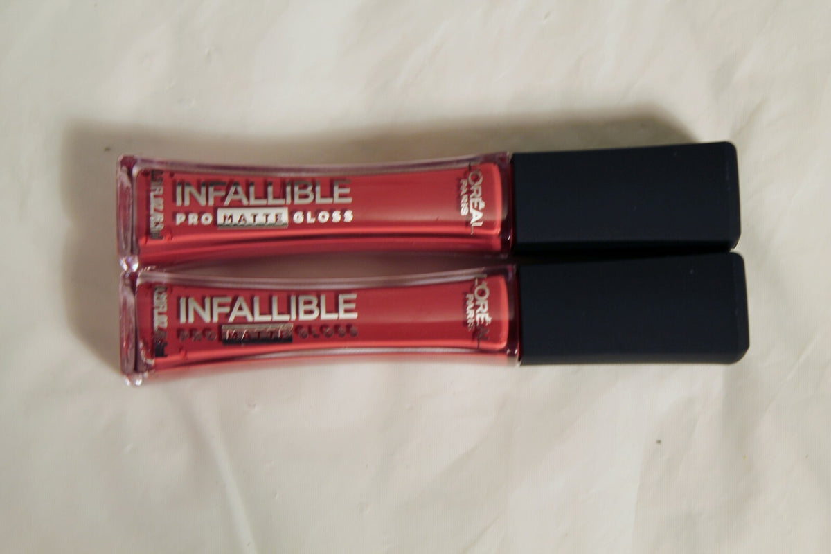 L'Oréal Infallible Pro Matte Lip Gloss Nude Allude 2-Pack 0.21 oz