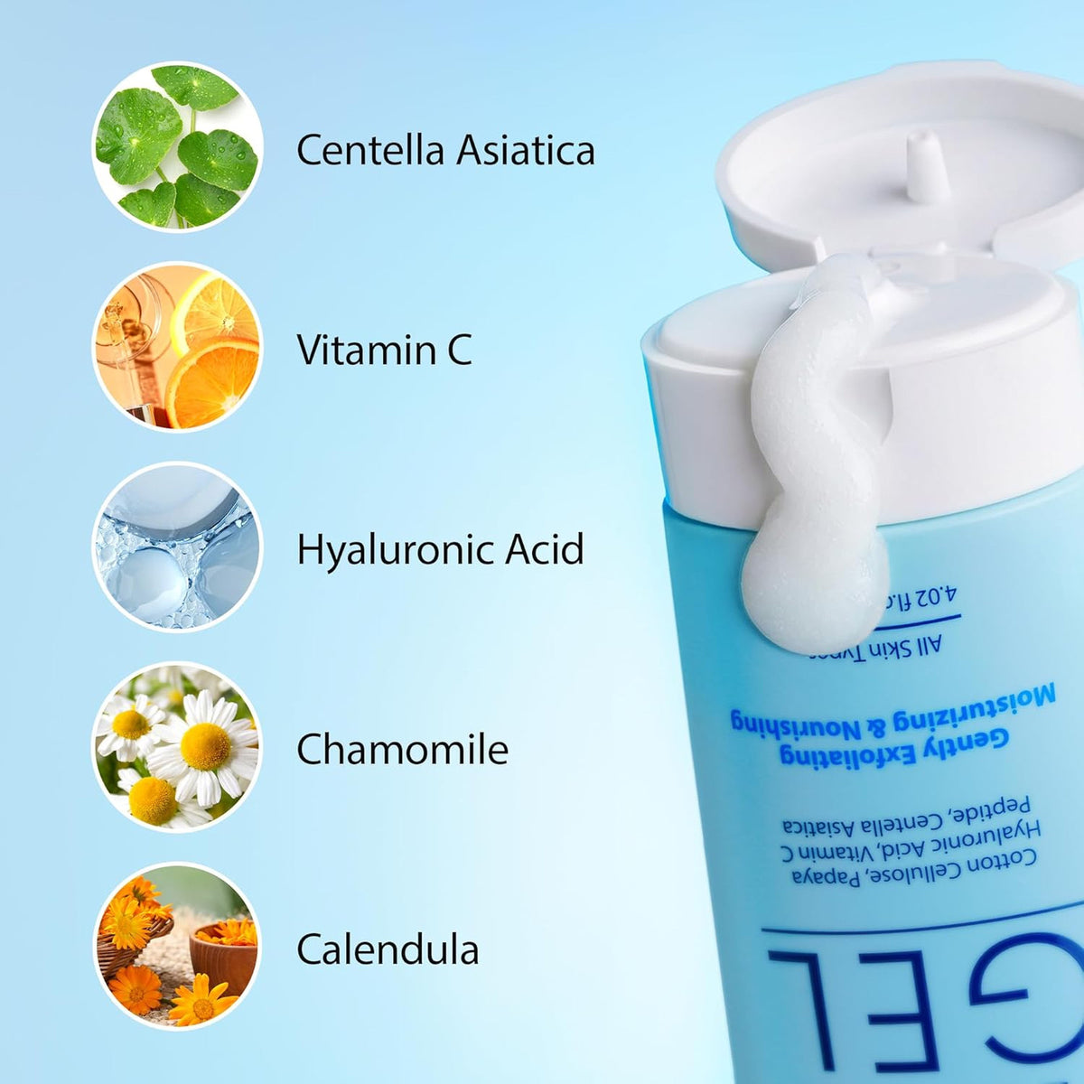 Brightening Peeling Gel with Cellulose Rice Papaya Hyaluronic Acid