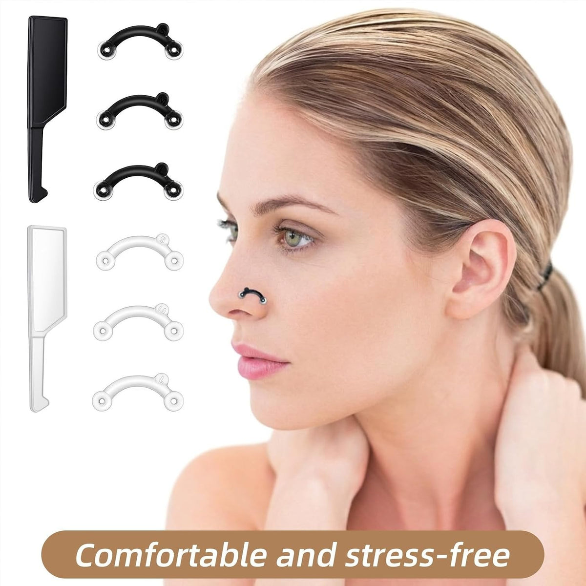 Nose Shaper Clips Set - Invisible Nose Slimmer & Enhancer for Women & Men