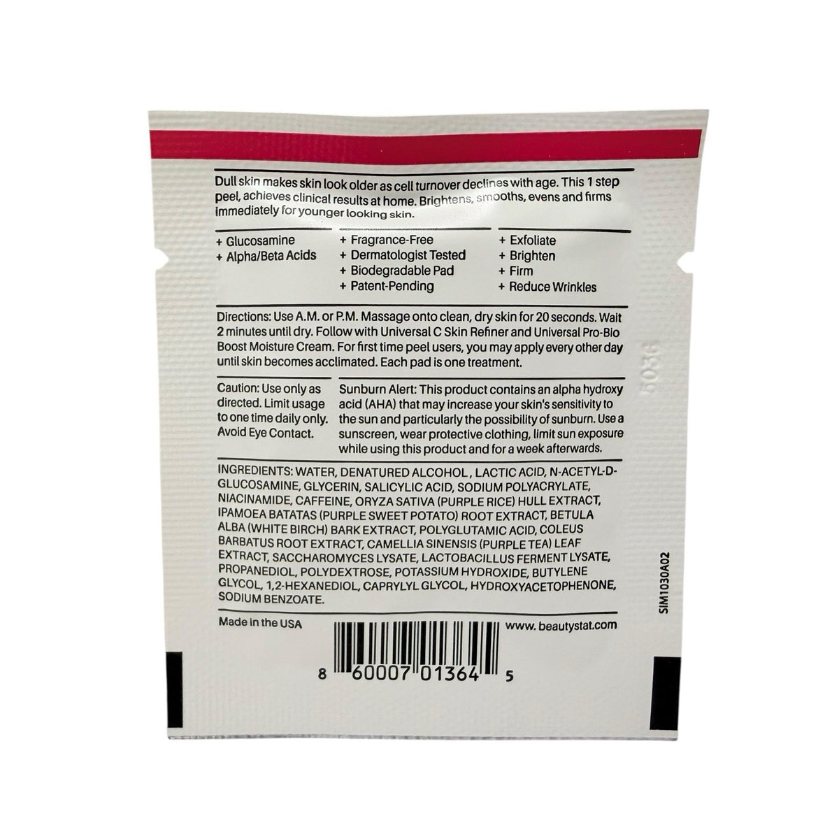 Universal Daily Peel - Triple Action Skin Exfoliator, 10 Treatments
