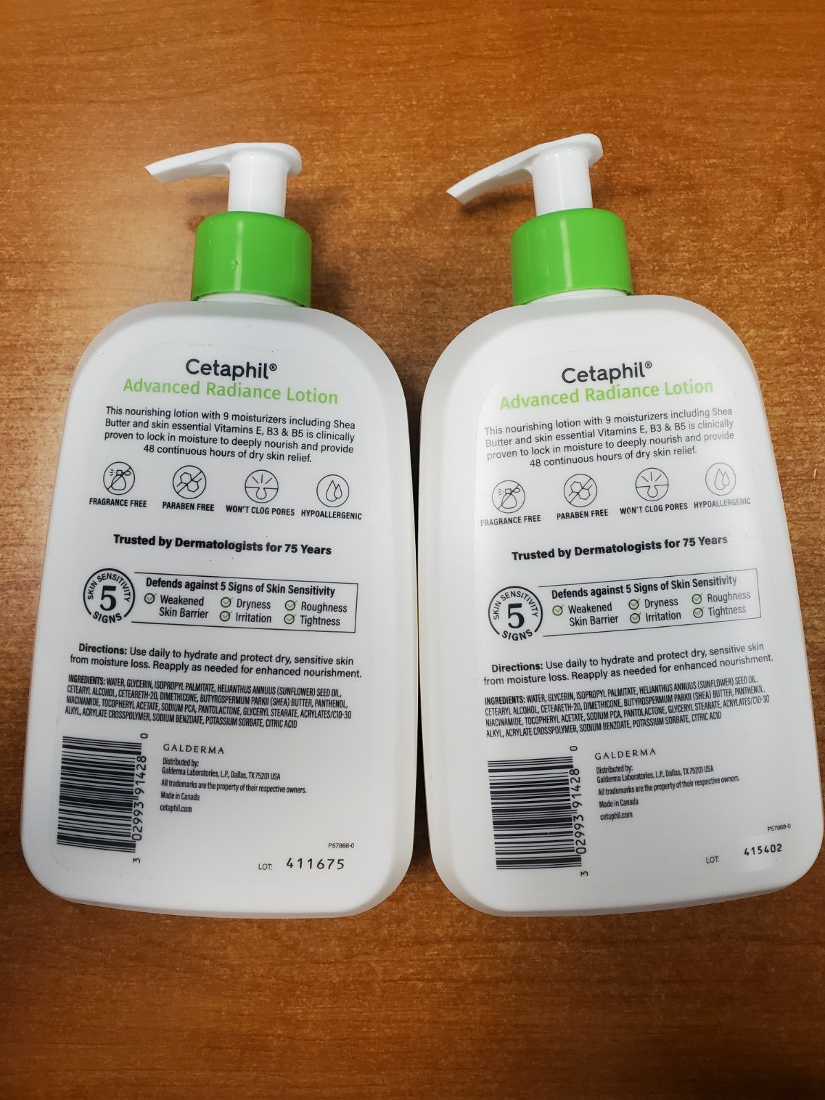 Advanced Radiance Lotion with Shea Butter 16oz, 2-Pack