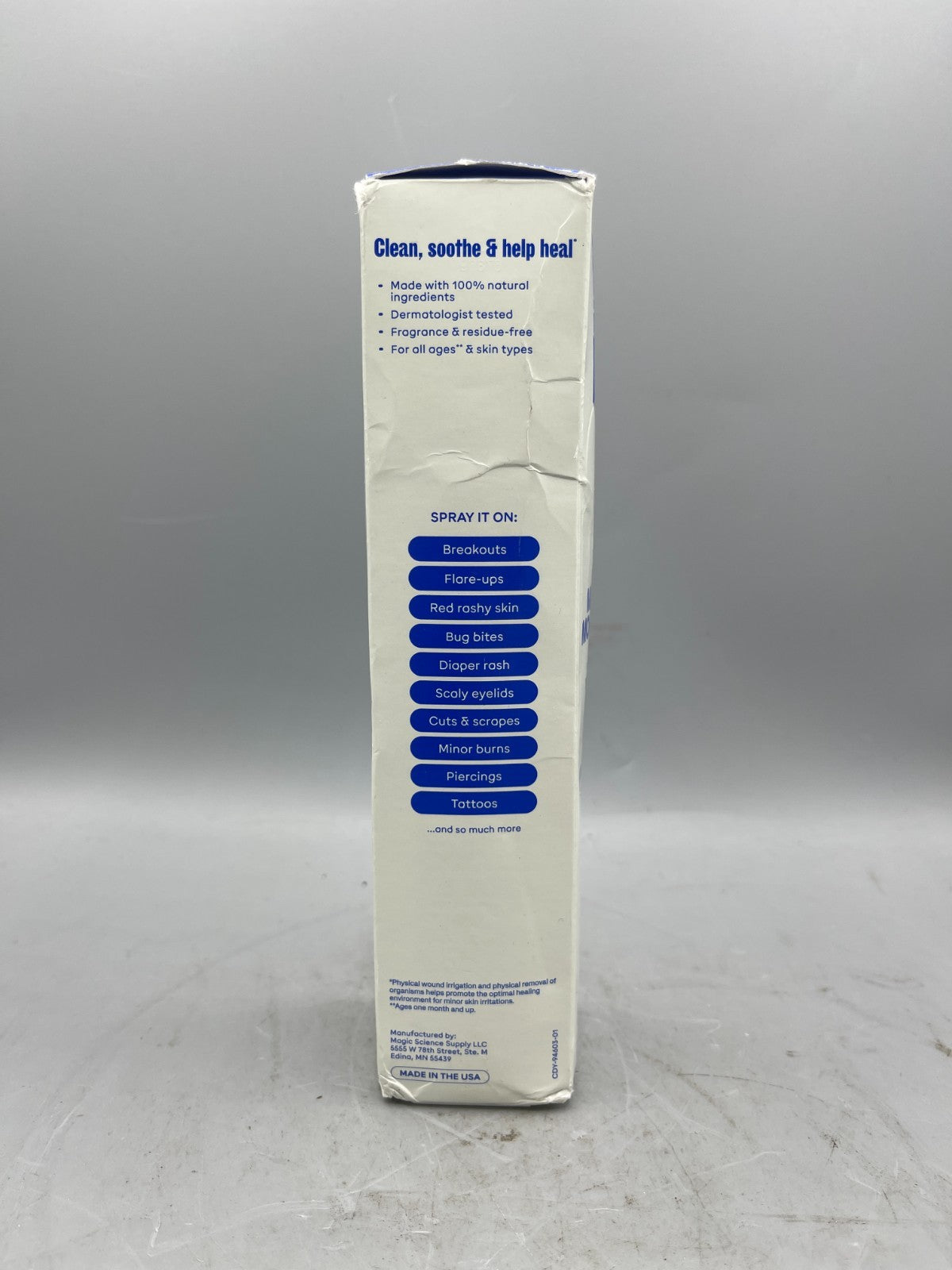 Magic Molecule Antimicrobial Skin Cleanser 8oz Full Size - Gentle Facial Wash