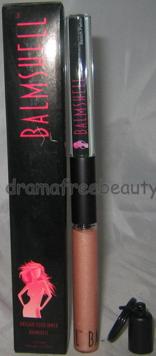 Balmshell Beach Patrol Sheer Nude Lip Gloss with Float Art & Keychain