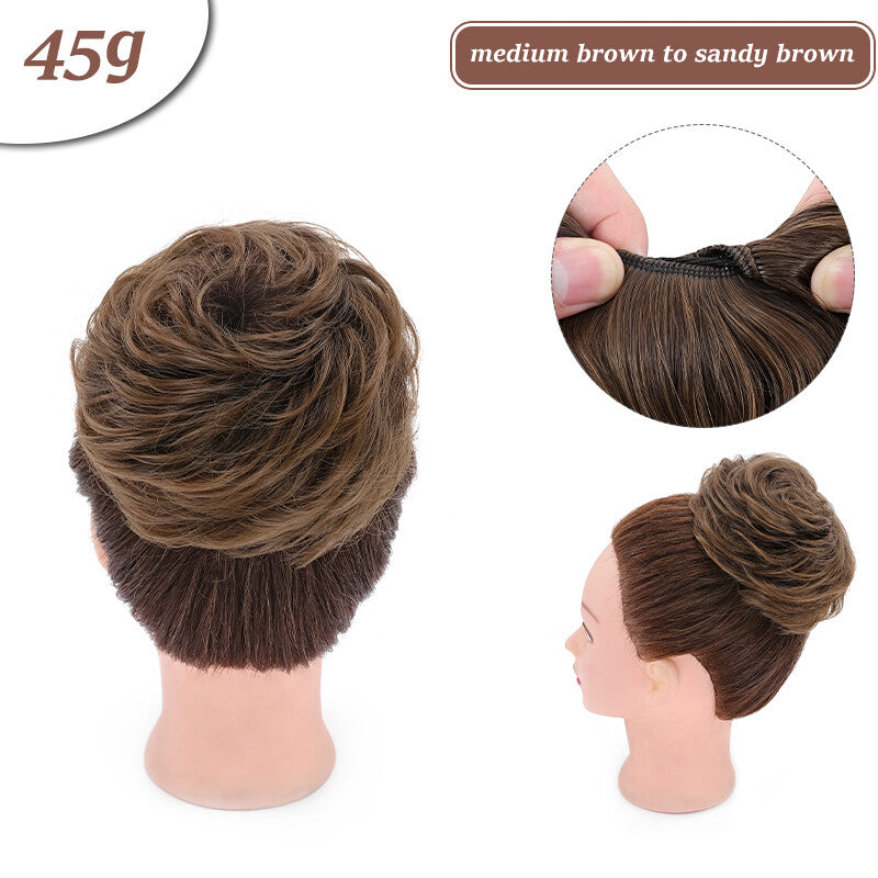 Natural Curly Messy Bun Hair Piece - Hair Extensions & Updo Accessory