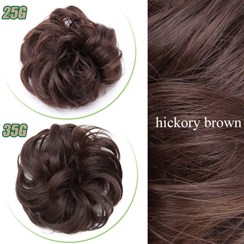 Curly Messy Bun Hair Piece Scrunchie Thick Updo Hair Extensions - Real Human Hair