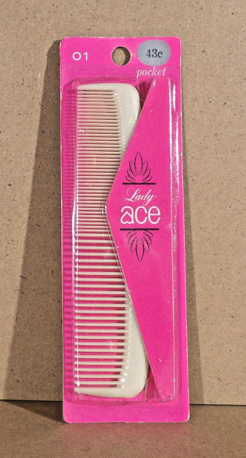 Vintage 5-Inch Pocket Purse Comb Made in USA - Lady Ace