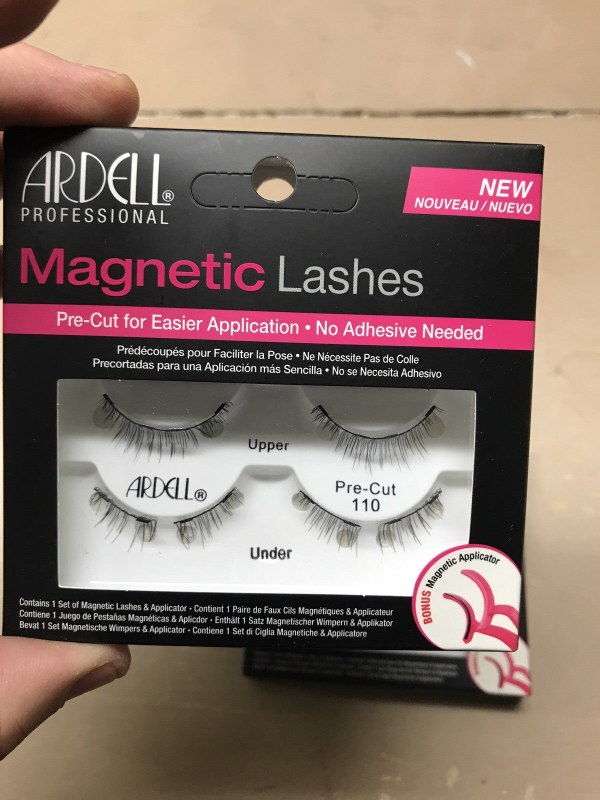 Magnetic False Eyelash Set with Reusable Pre-Cut Lashes and Applicator
