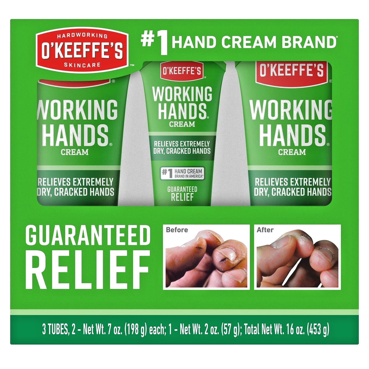 O'Keeffe's Working Hands Cream - 3 Tube Set (16 oz)