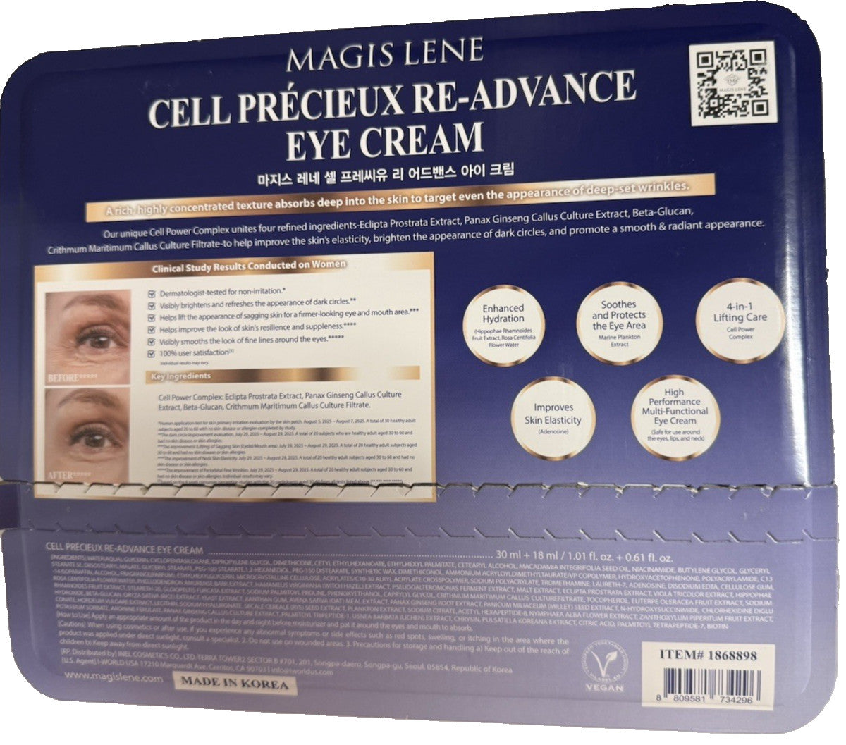 Magis Lene Cell Precieux Re-Advance Eye Cream Set - Wrinkle & Anti-Aging Care
