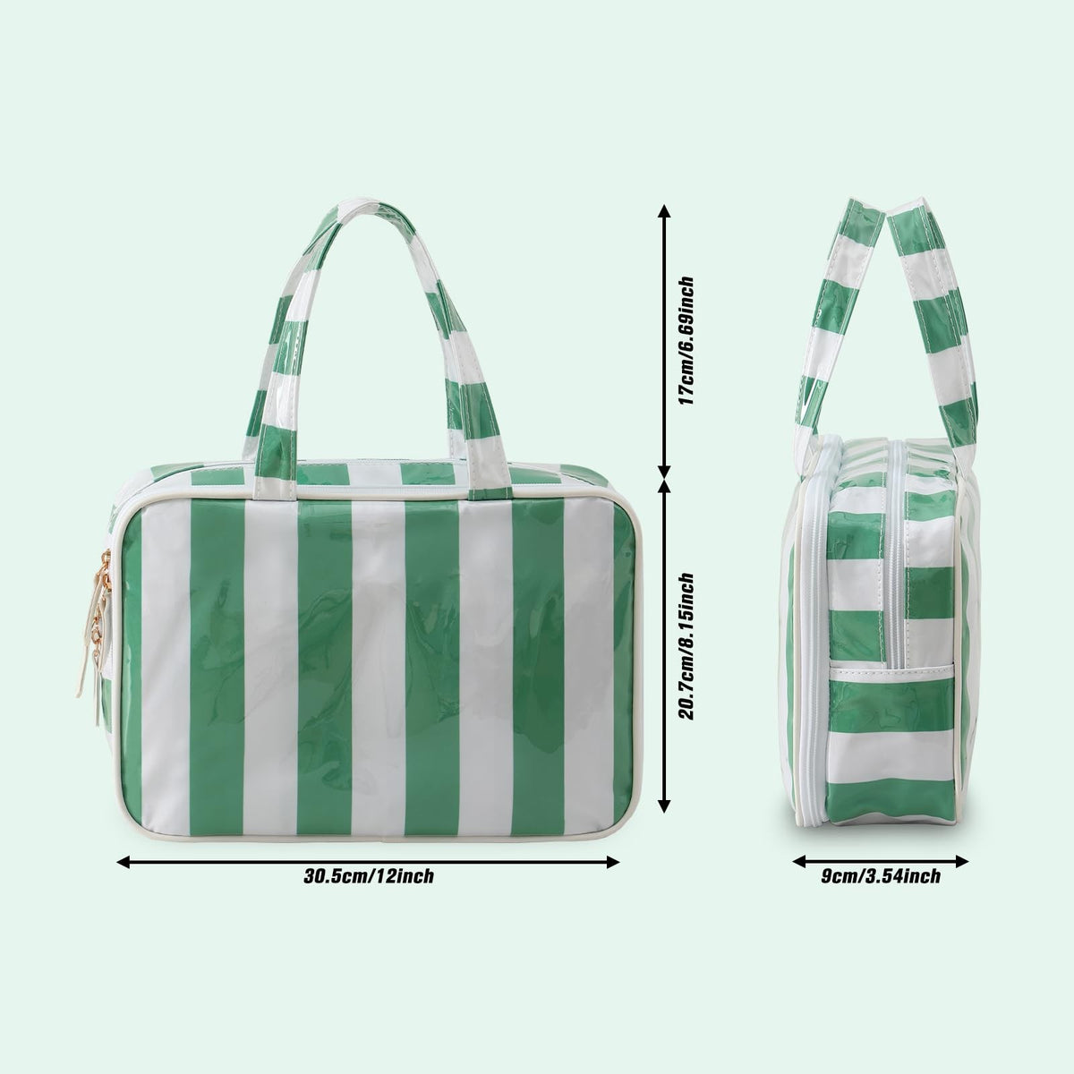 Travel Toiletry Bag Organizer Waterproof Clear Compartment for Cosmetics & Accessories