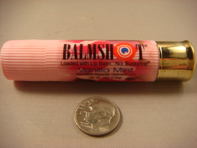 Two Shotgun Shell Lip Balms SPF 15 - Vanilla Mint & Classic Flavors, Natural Oils, Made in USA