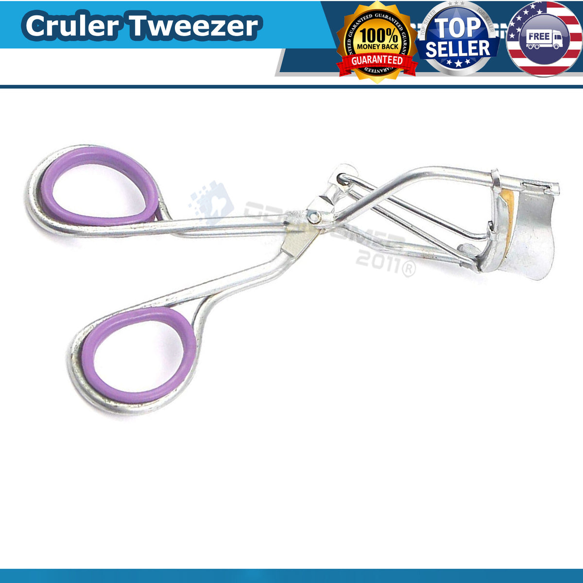 Viral Pro Groom Eyelash Curler Clipper Tweezer Set for Men & Women - Purple, 4 Pieces