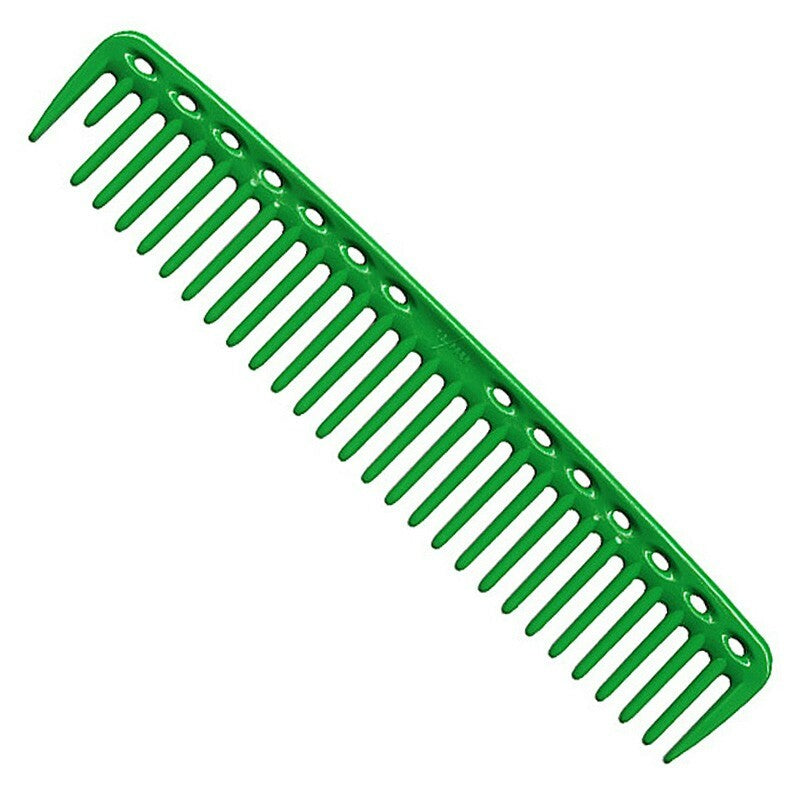 Round Tooth Cutting Comb - Green Hair Styling Tool for Hairdressing