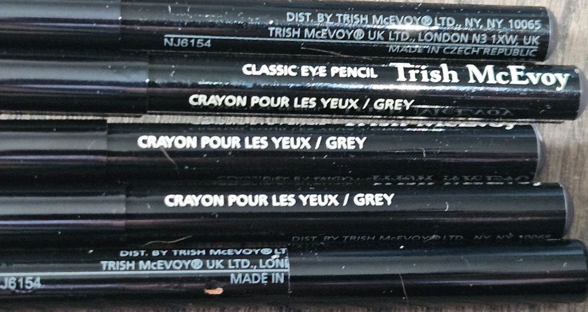 Classic Grey Eye Pencil Crayon for Precise Eye Makeup - 5 Pack