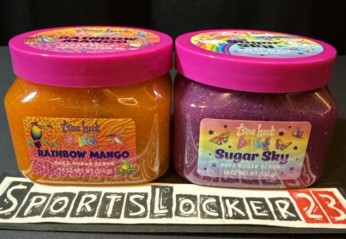 Tree Hut x Lisa Frank Shea Sugar Scrub Duo – Rainbow Mango & Sugar Sky