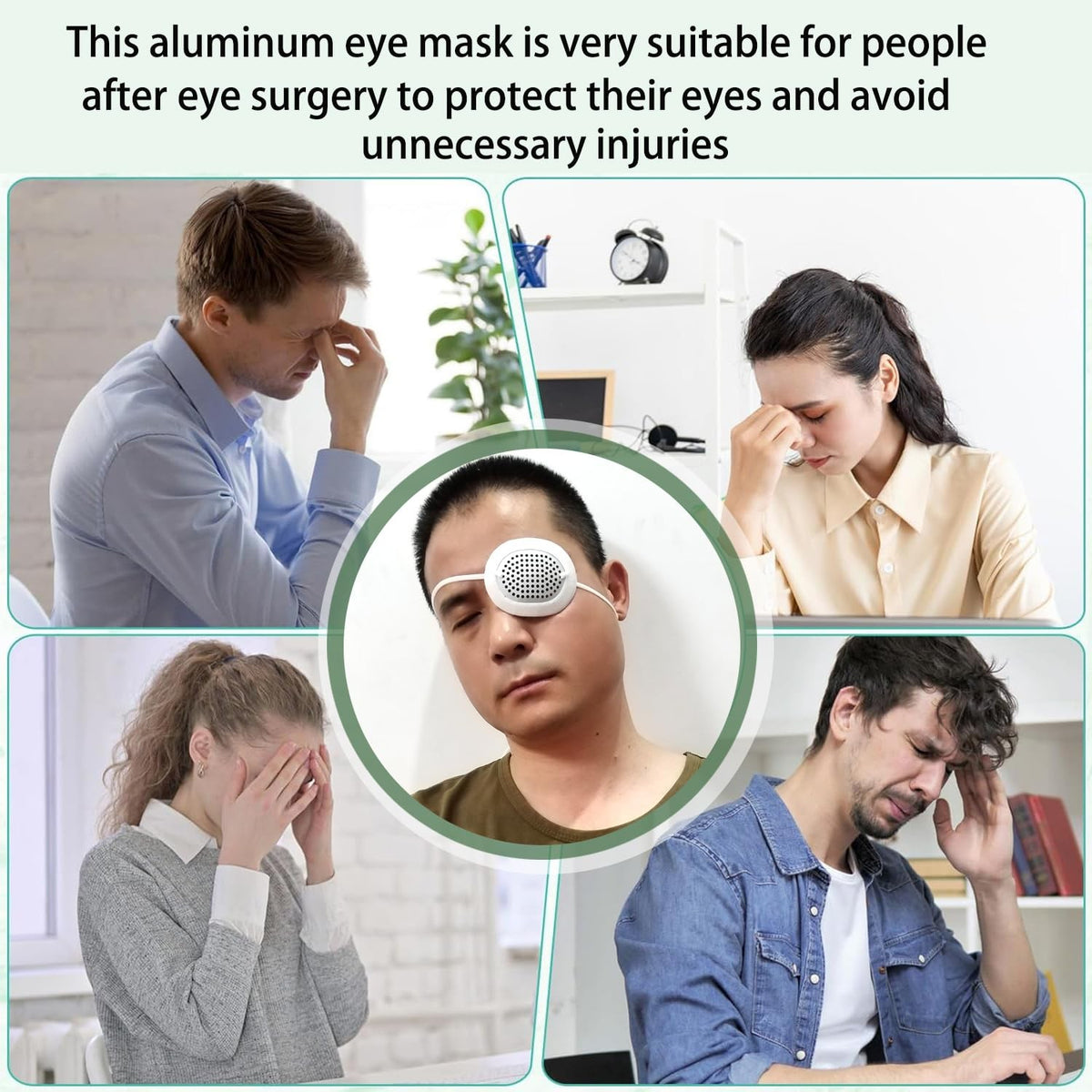 Aluminum Medical Eye Shield for Cataract Surgery - Breathable, Reusable & Adjustable