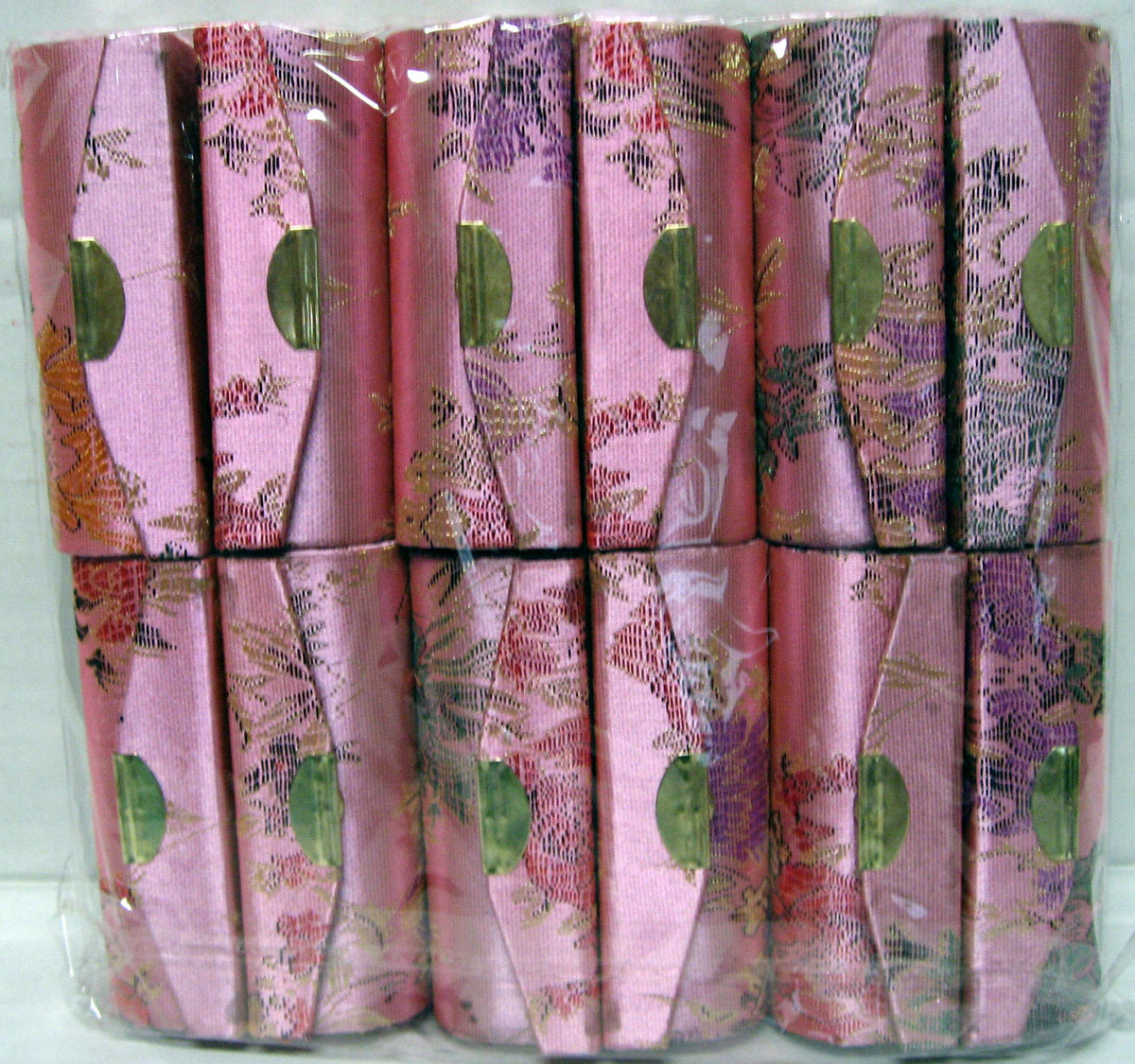 Elegant Lipstick Case with Mirror - Silky Fabric Cover, Unique Designs, Multiple Colors