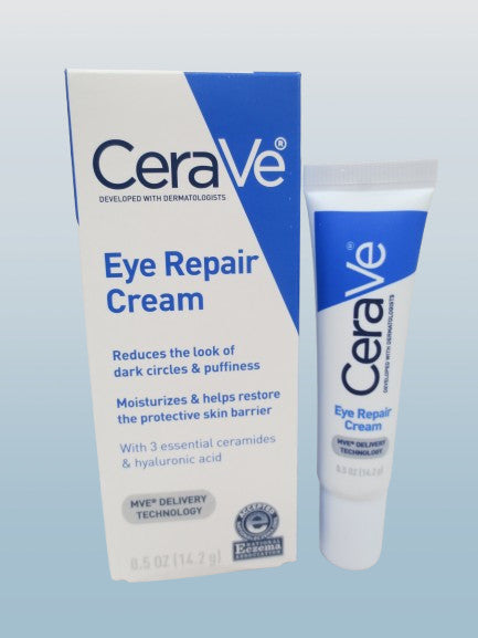CeraVe Eye Repair Cream for Dark Circles & Puffiness - 0.5 oz Pack of 2