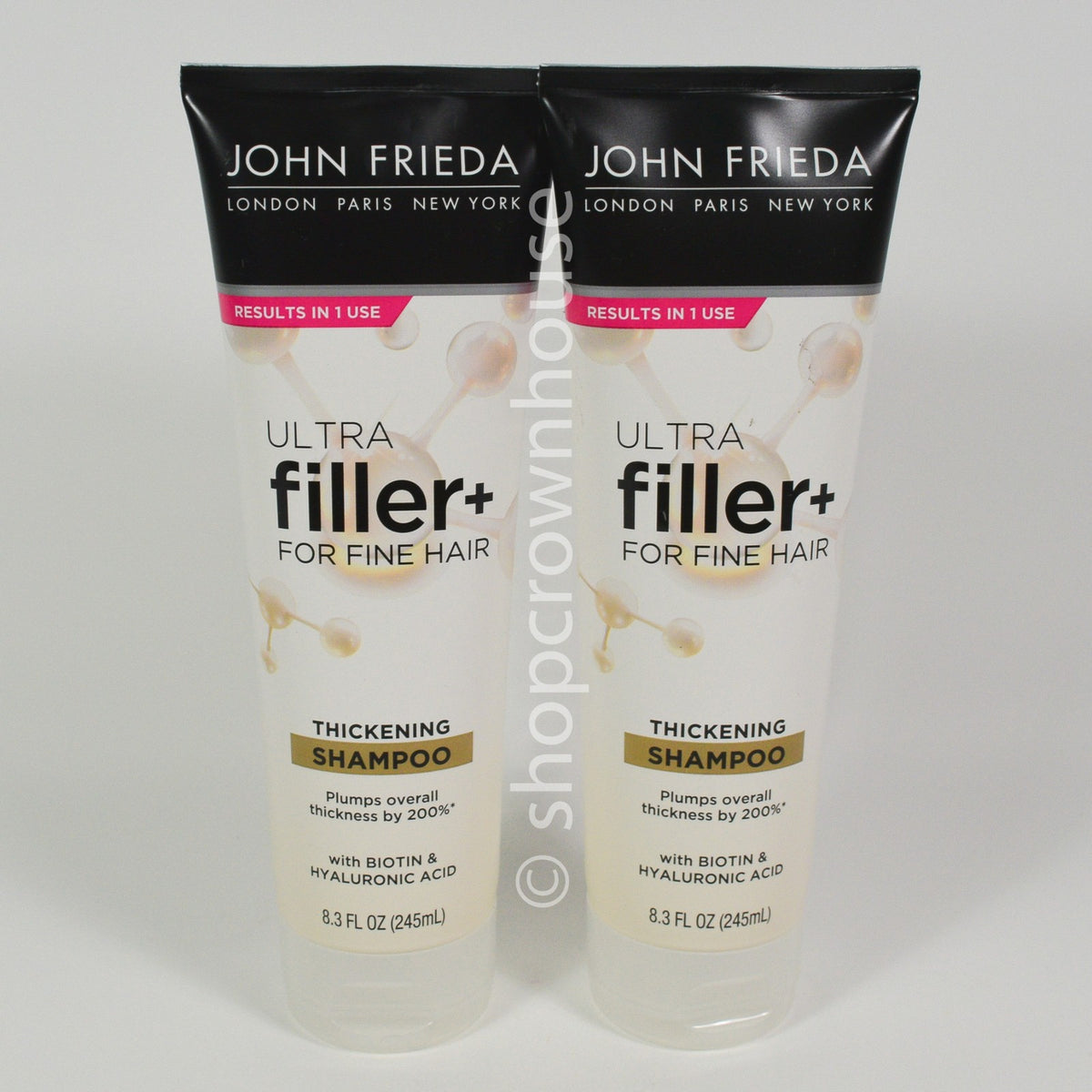 John Frieda Ultra Filler Thickening Shampoo for Fine Hair with Biotin 8.3 fl oz - Set of 2