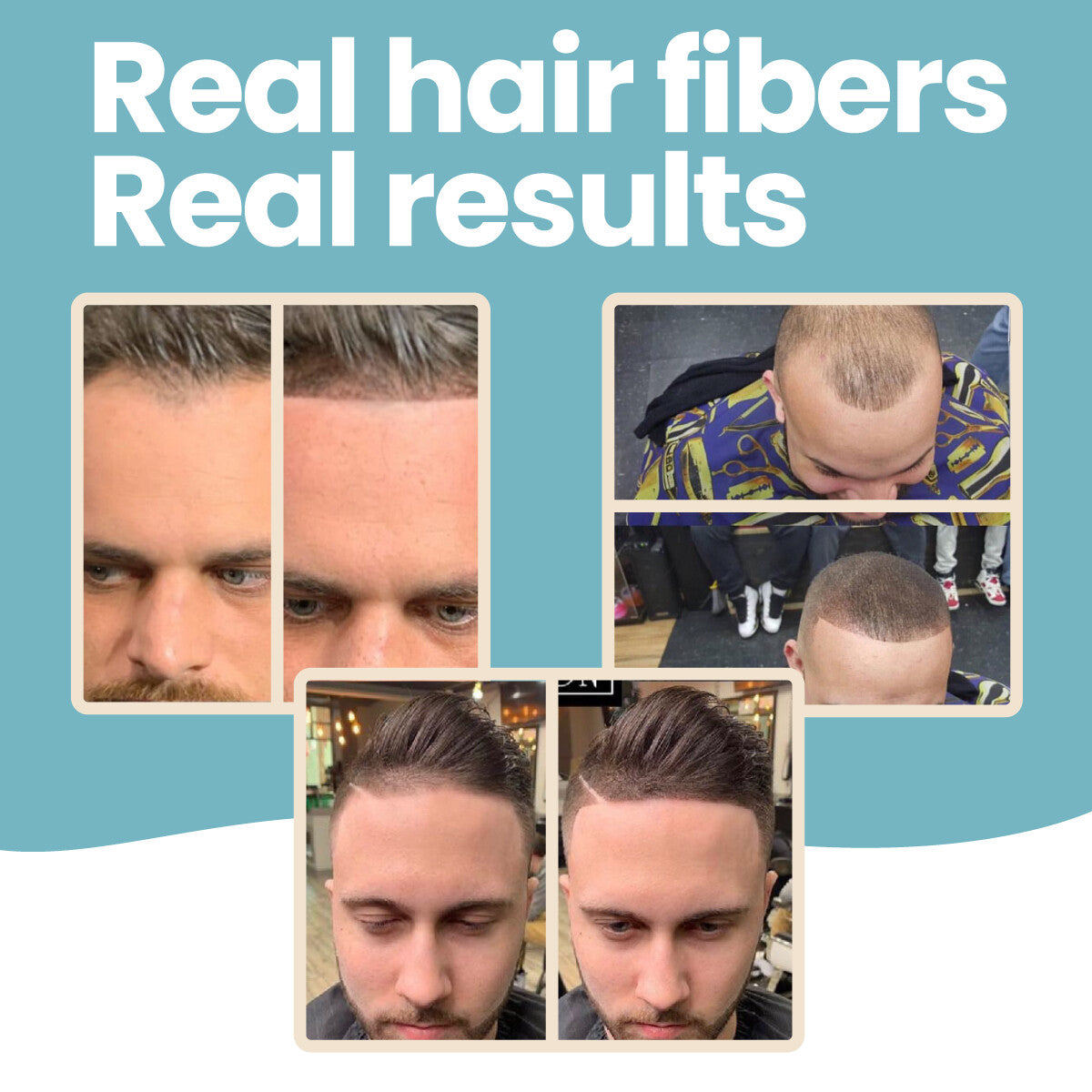 Real Hair Fibers for Bald Spot & Thinning Hair Concealer
