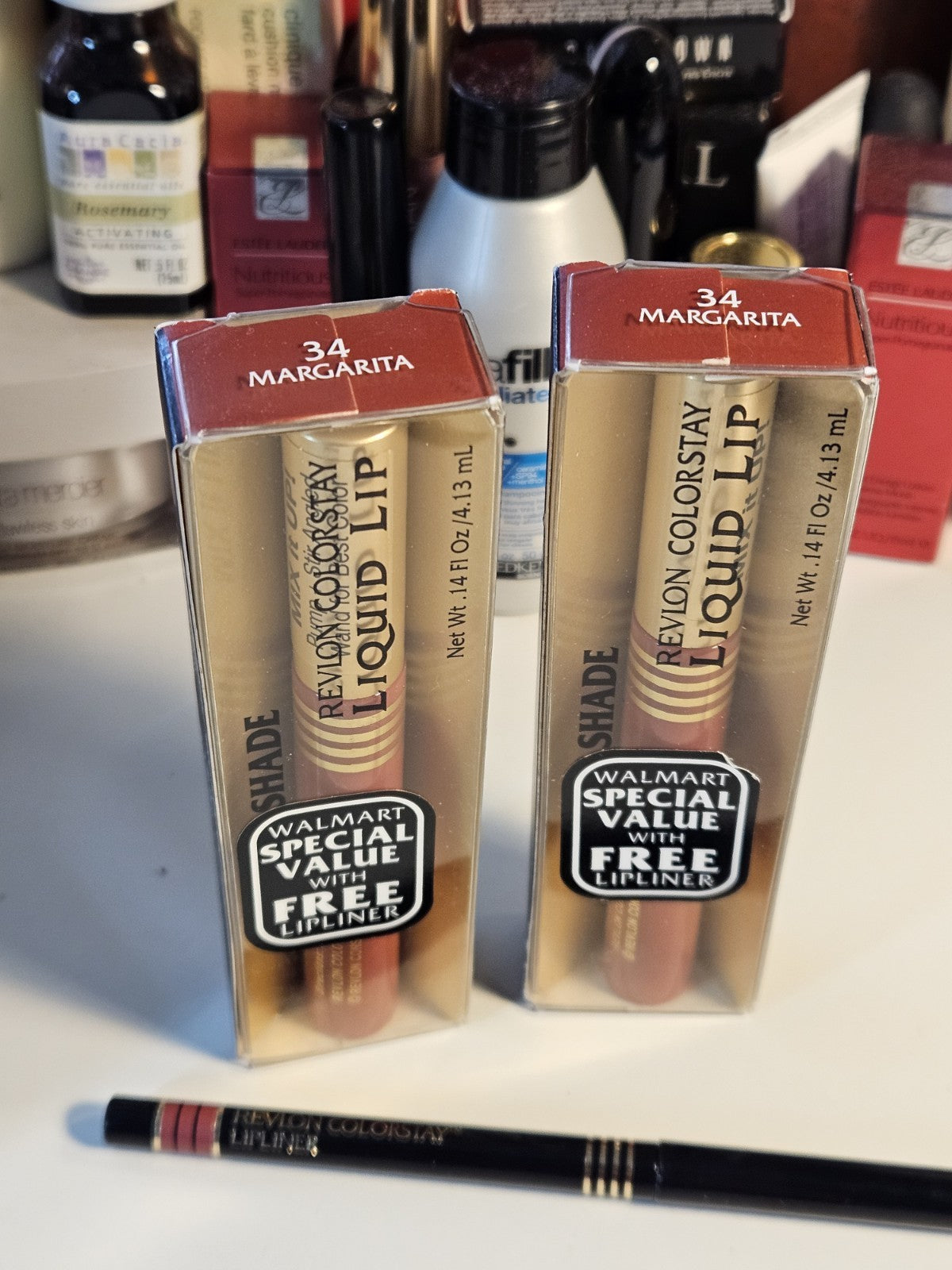 Revlon ColorStay Liquid Lipstick with Free Lipliner - 34 Margarita - Set of 2
